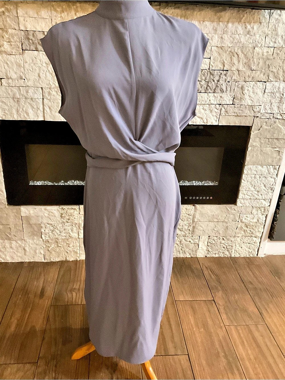W Worthington Twist Waist Midi Dress Size Medium